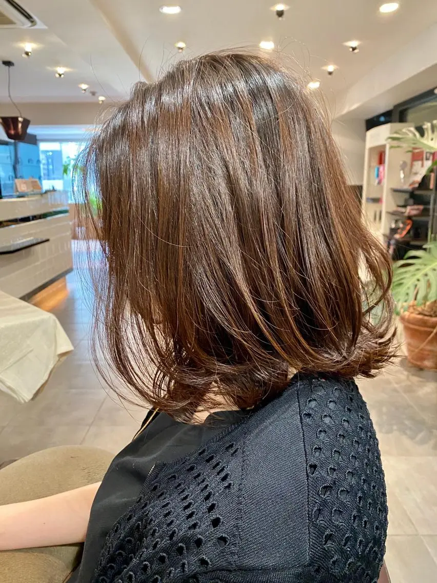 ミディアム カラー ⭕️メンズパーマ⭕️ 山口 裕太郎のヘアスタイル