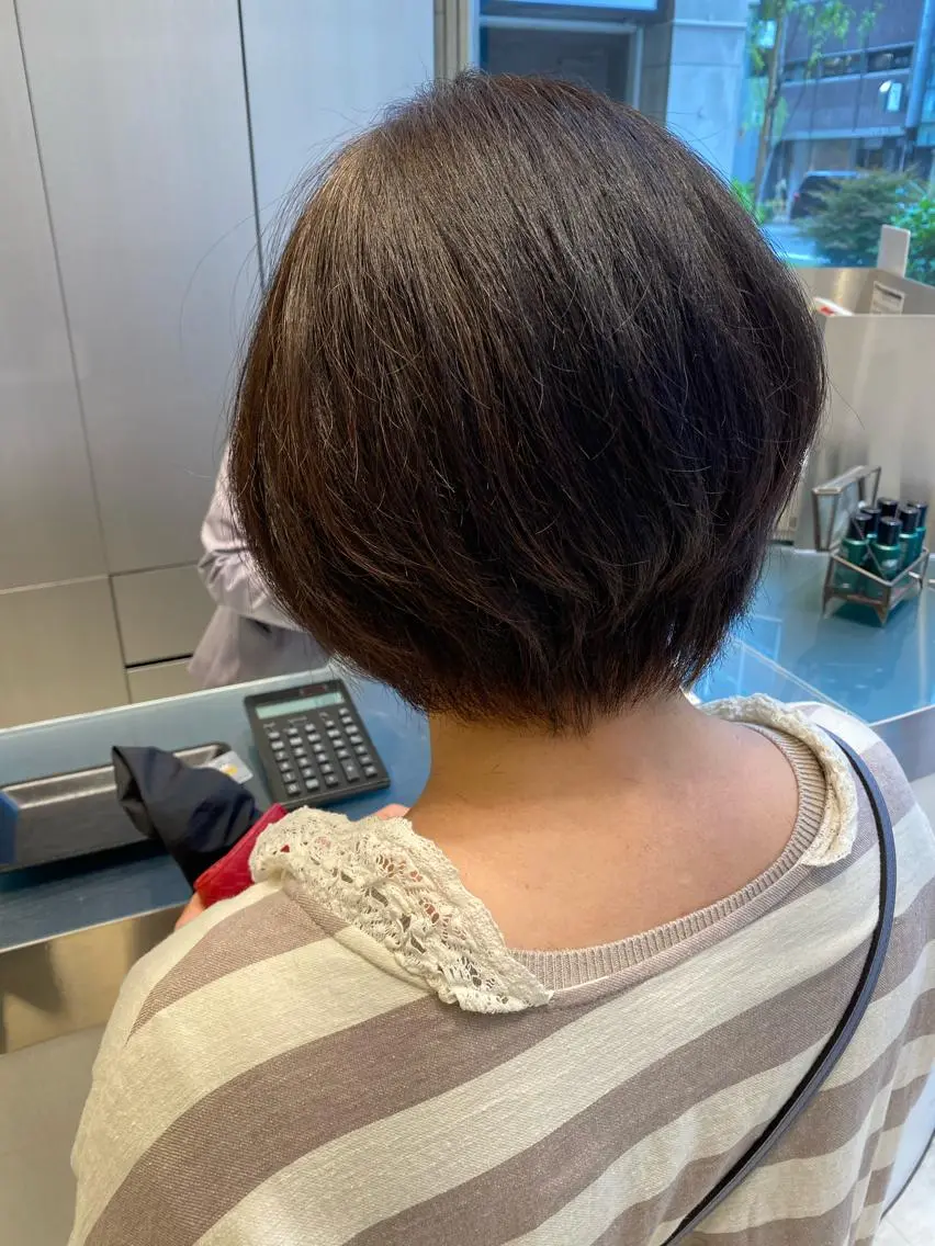 ショート カラー ショートボブ ボブ ショートヘア ヘアカラー トリートメント ヘアセット 💜髪質改善美髪💜 星野清光のヘアスタイル