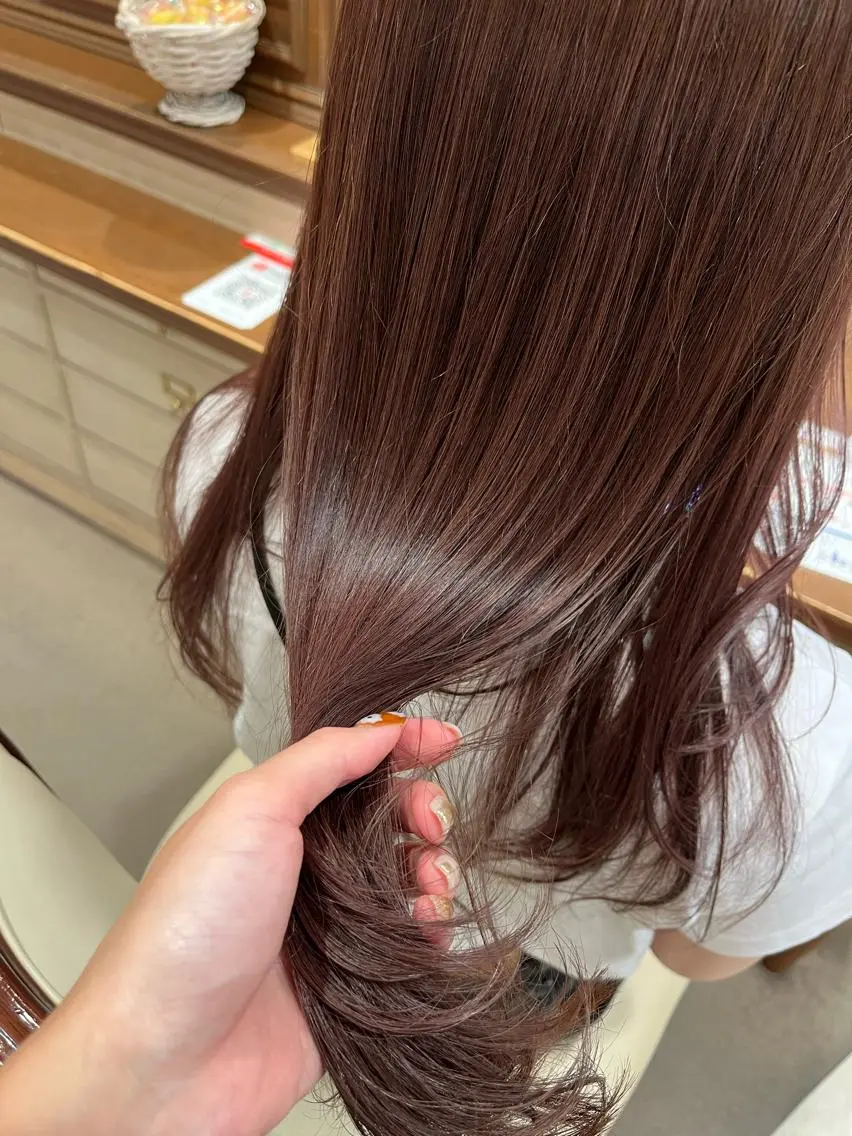 ロング カラー ラベンダーカラー カット ヘアカラー トリートメント サソウ ユリエ🥥のヘアスタイル