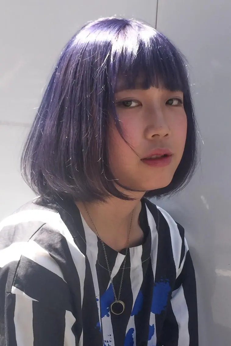 ミディアム カラー ブリーチ/ウルフ特化 渋谷カルチャー交差点のヘアスタイル