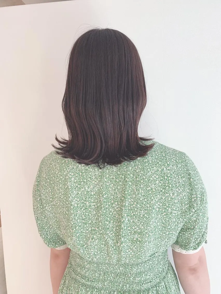 ミディアム カラー カット ヘアカラー なりたいが叶う ながしまじゅんきのヘアスタイル