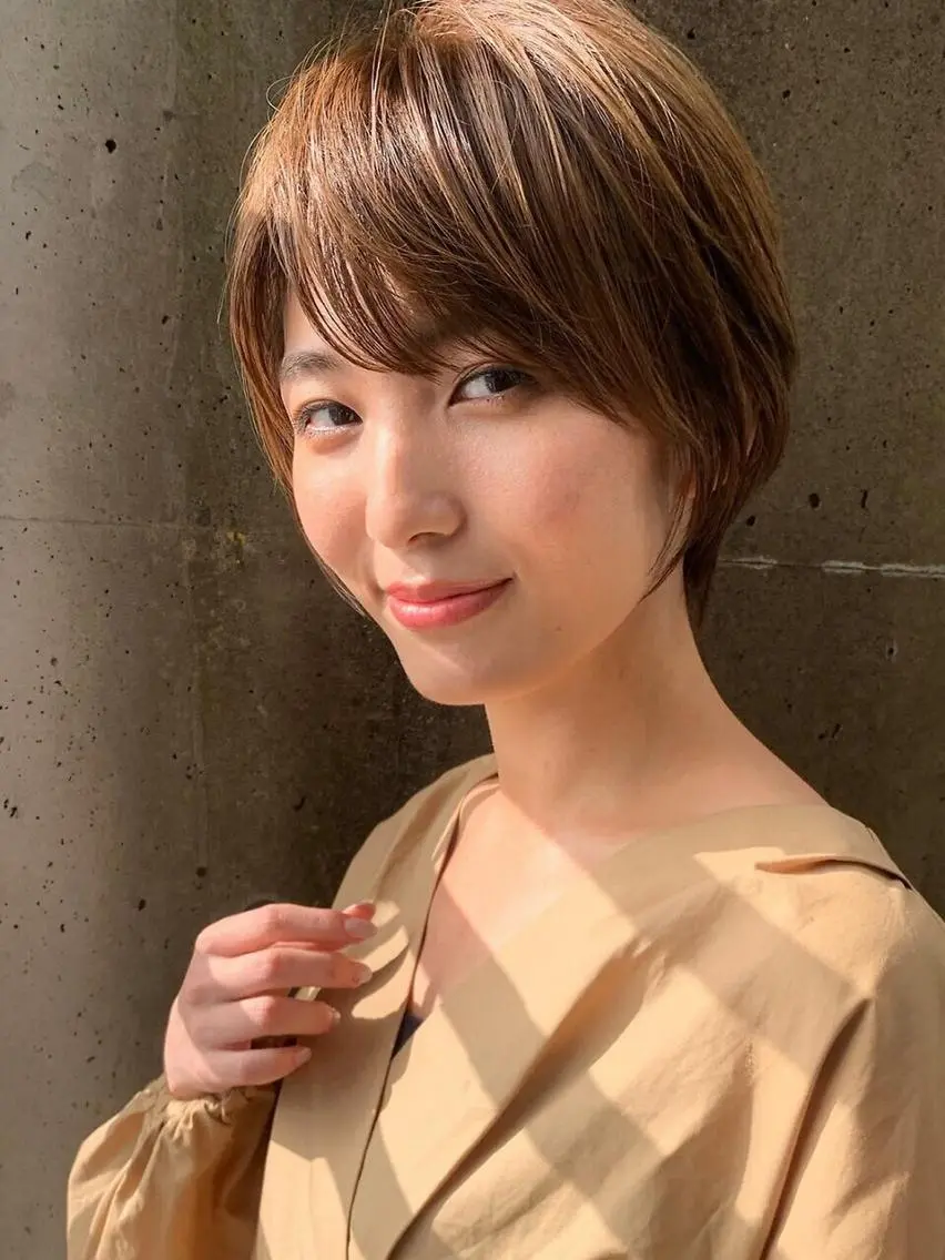 ショート カラー ヘアカラー 大西成那 WILLOW京橋のヘアスタイル