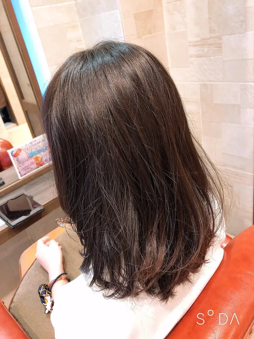 ミディアム 髪質改善JILL 桑原のヘアスタイル