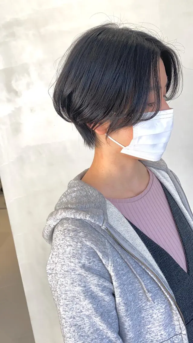 ショート カラー くびれヘア ショートヘア カット ヘアカラー トリートメント 谷合 貴志のヘアスタイル