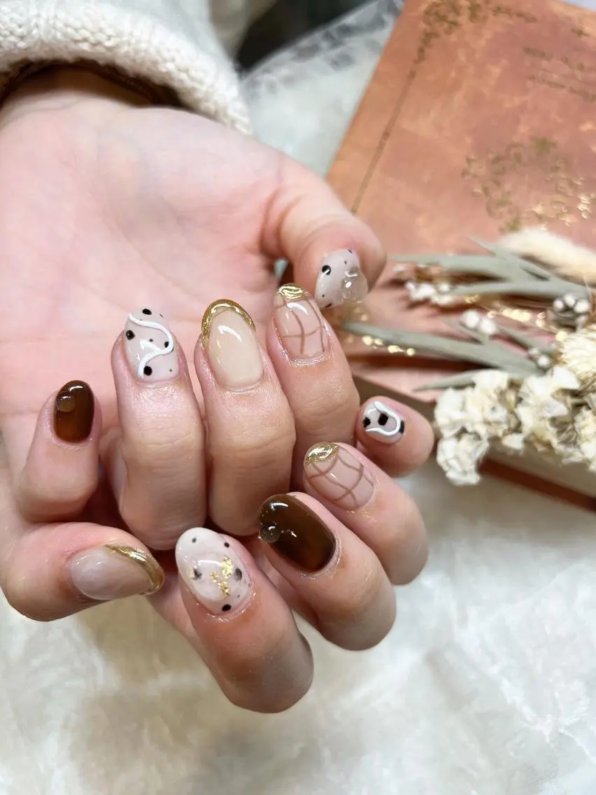 ネイル アートネイル ニュアンスネイル nailist yuiのネイルデザイン
