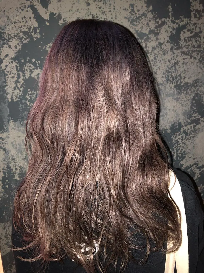 ロング カラー ベージュカラー 松田 真央のヘアスタイル