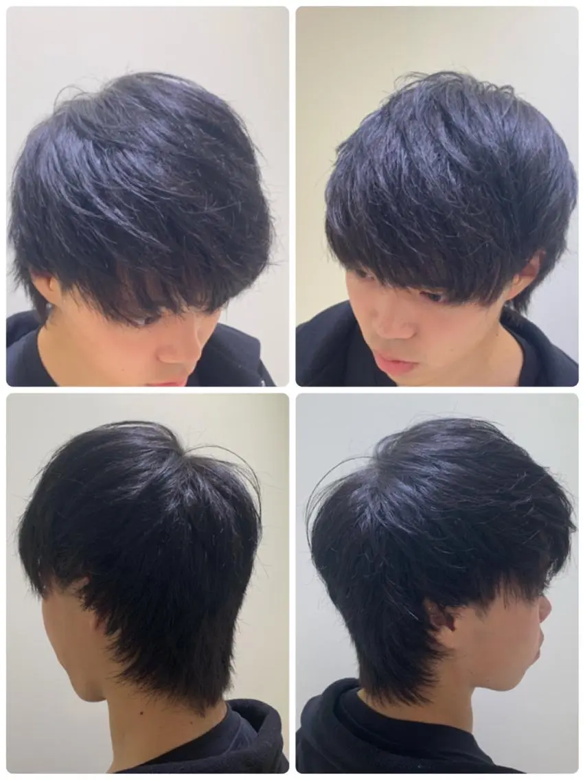 ミディアム ウルフカット 老田竜也 ヒロ銀座ヘアサロンのヘアスタイル