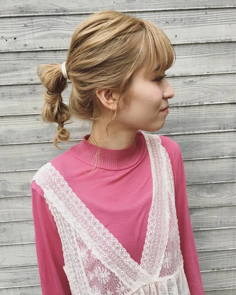 ミディアム ヘアアレンジ トリートメント ヘアセット rico_by ヘアとアイブロウの眉毛・アイブロウイメージ