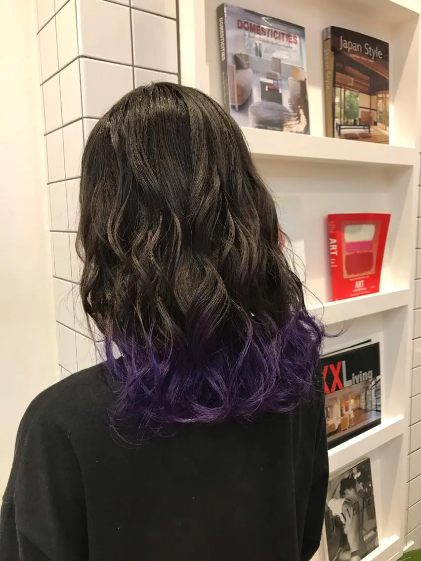セミロング カラー 髙橋 かすみのヘアスタイル