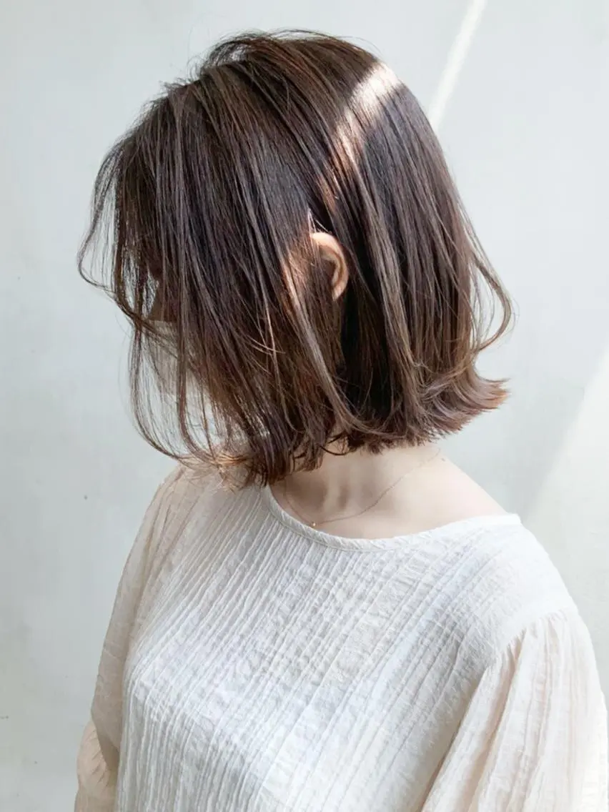 ミディアム カラー パーマ ヘアアレンジ ボブレイヤー ボブ レイヤーカット ITbyALBUM 浦和店のヘアスタイル