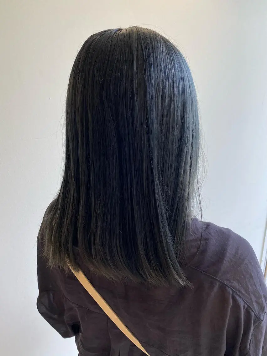 セミロング カラー INCE HAIR 竹牟礼翔のヘアスタイル