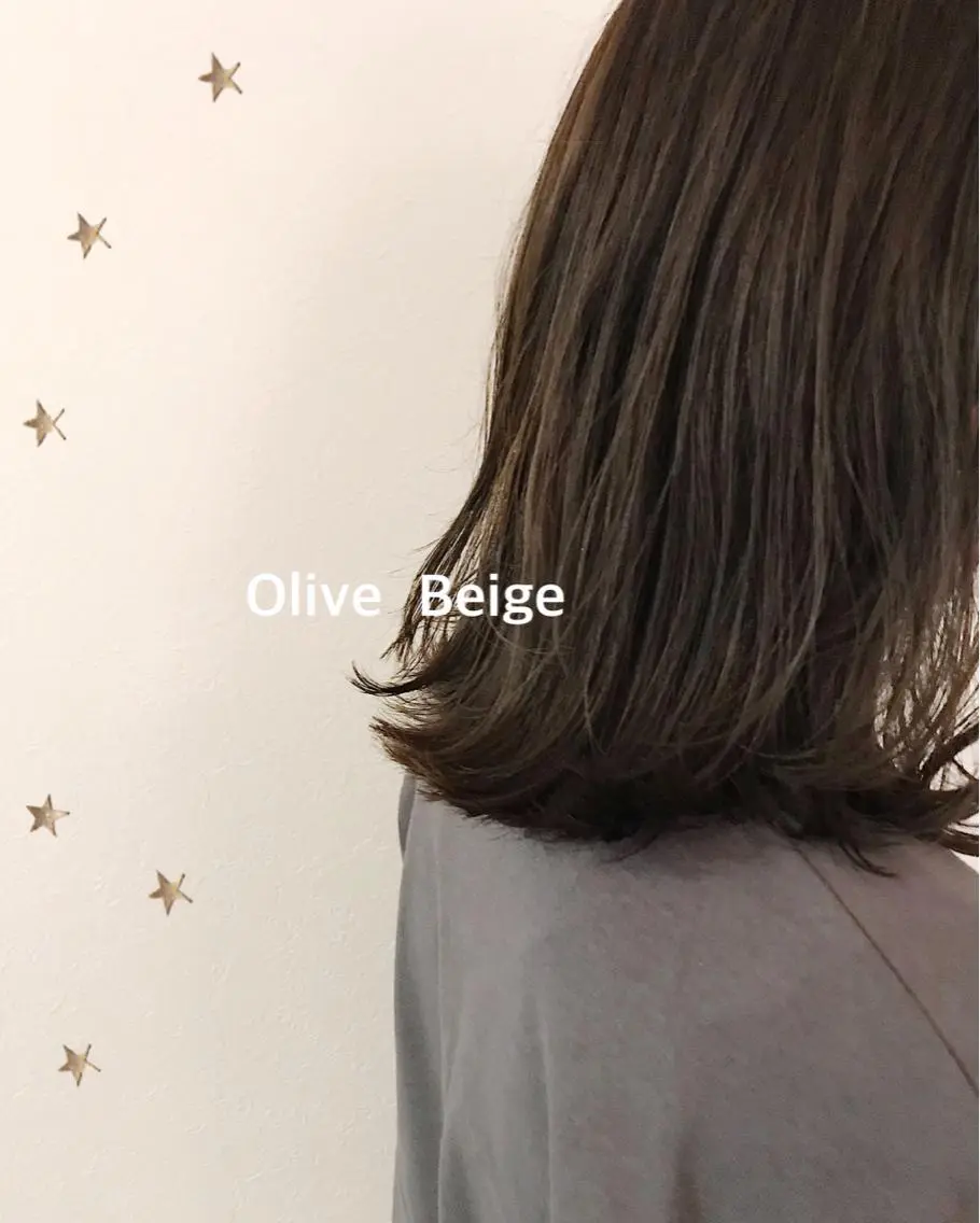 ミディアム カラー カット ヘアカラー 市川 千夏のヘアスタイル