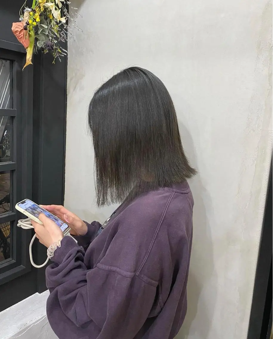 ミディアム アッシュ アッシュグレー ヘアカラー ヘッドスパ ✨レディースカット モデル募集✨イブキのヘアスタイル