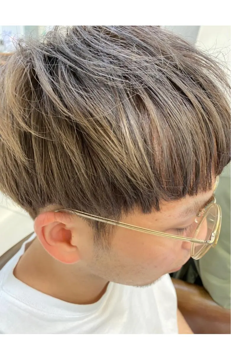 カラー メンズ ベージュカラー anhelo髪質改善 メテオ髪質改善名駅のヘアスタイル