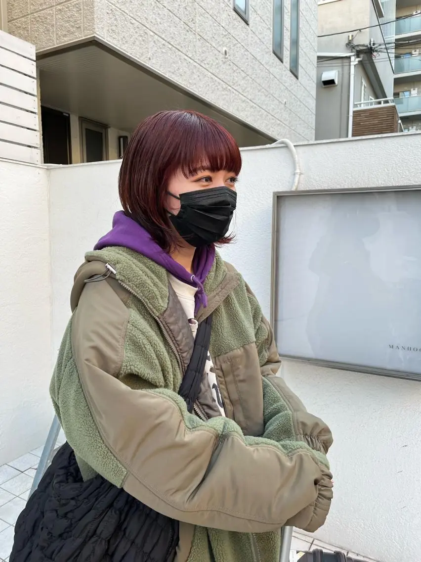 ミディアム カラー eri kinjoのヘアスタイル