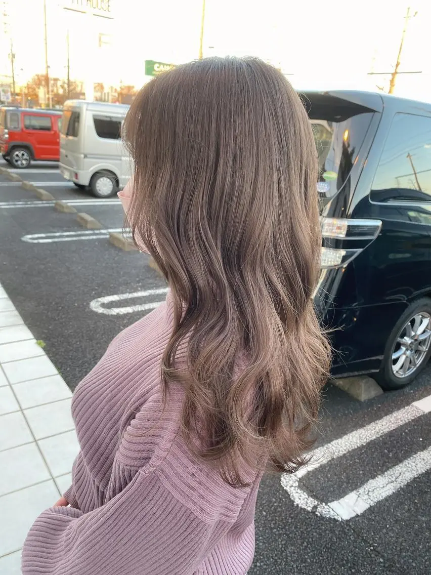 セミロング ヘアカラー 具志 正太のヘアスタイル