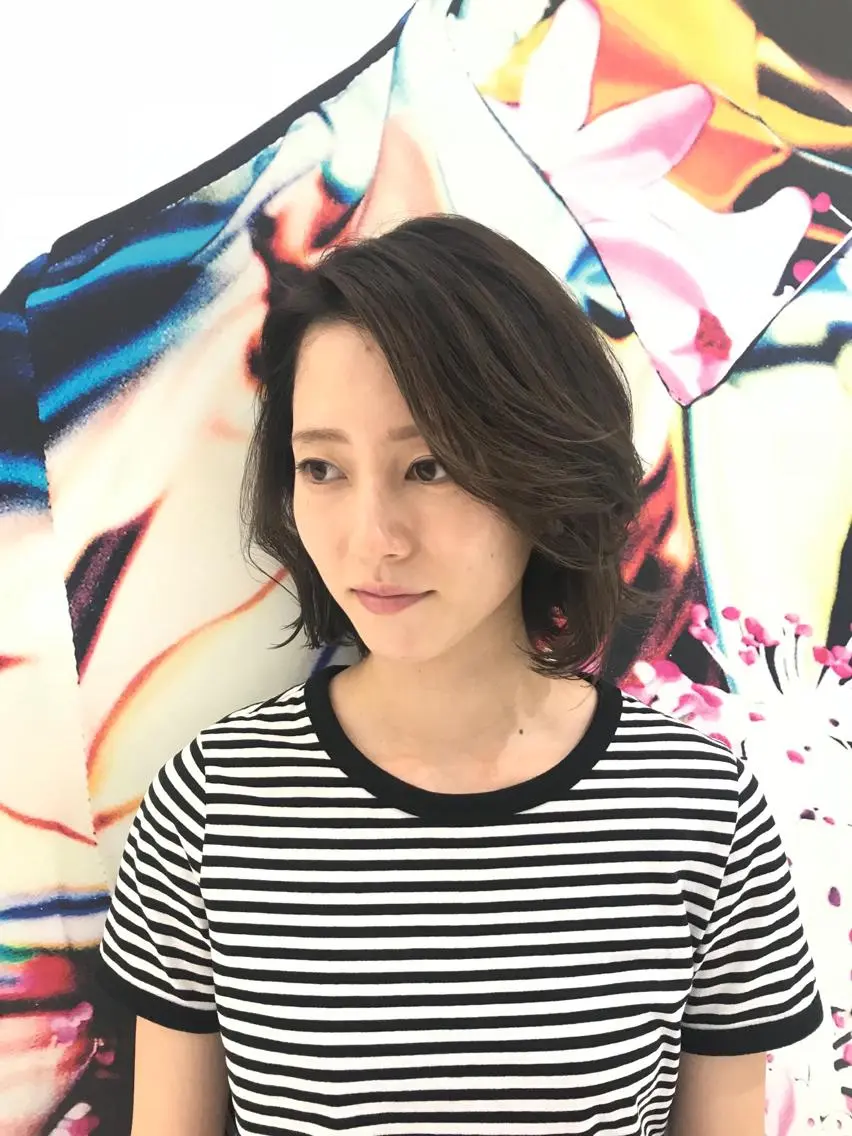 ミディアム カラー ケアカラー 苅北 泰輔のヘアスタイル
