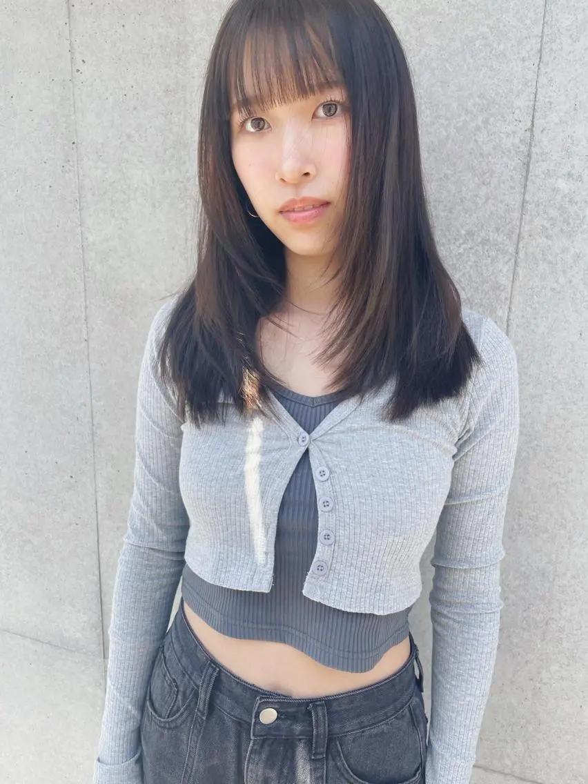 セミロング カラー カット ヘアカラー トリートメント センスをお届けします 大谷将生infpのヘアスタイル