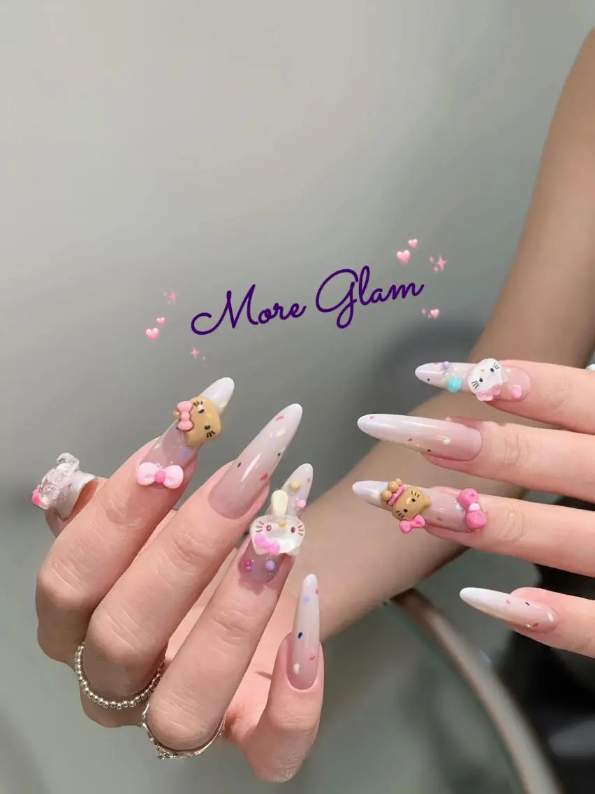 ネイル 長さ出し フットネイル フレンチネイル ジェルネイル ガラスフレンチ MoreGlam ネイルのネイルデザイン