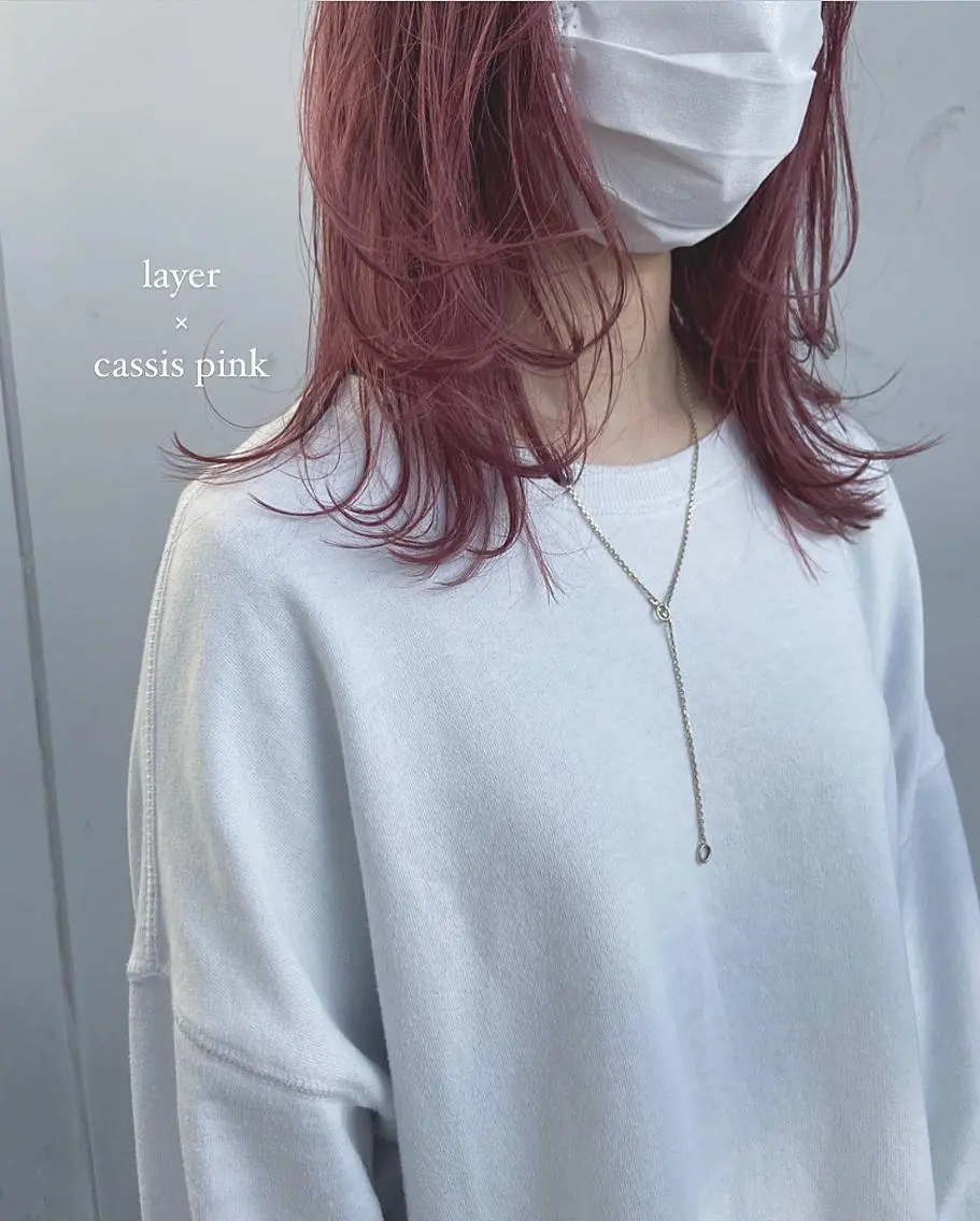セミロング レイヤーカット カット ヘアカラー トリートメント ヘッドスパ 小田 莉加子のヘアスタイル