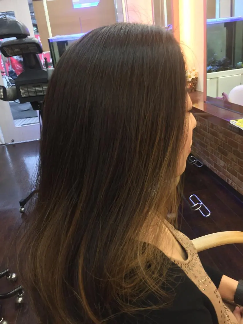 ロング カラー パーマ 桧山 真のヘアスタイル
