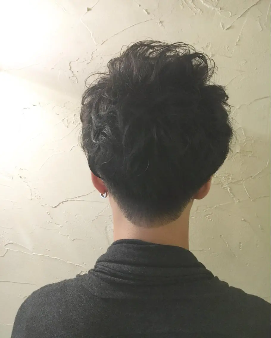 ショート パーマ メンズ LoRE hair 四条河原町　西尾友里のヘアスタイル