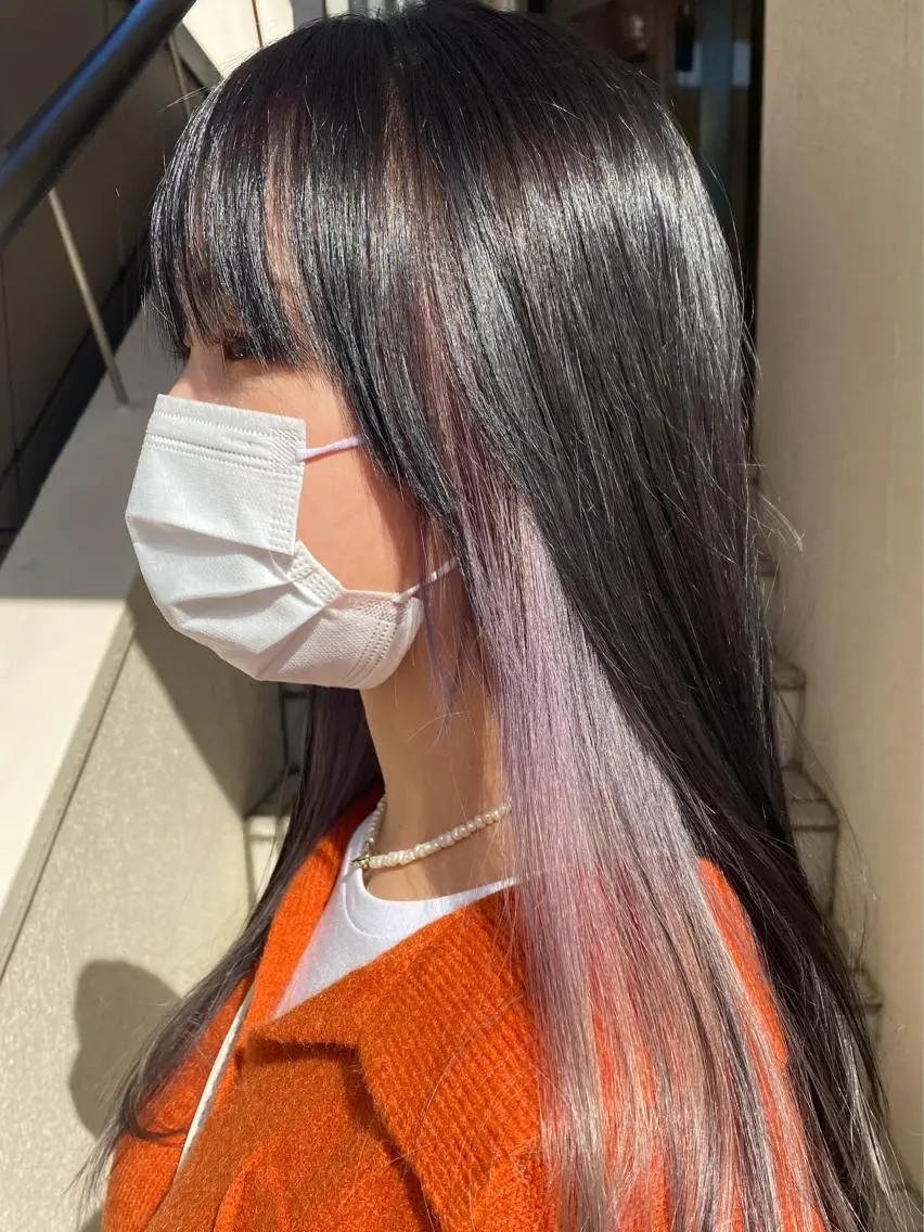 ロング カラー ambellir 山本伽椰のヘアスタイル