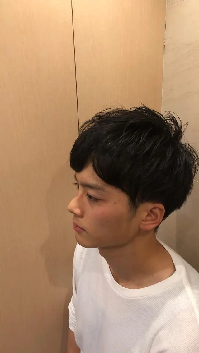 ショート パーマ メンズ メンズパーマ 中原 滉太のヘアスタイル