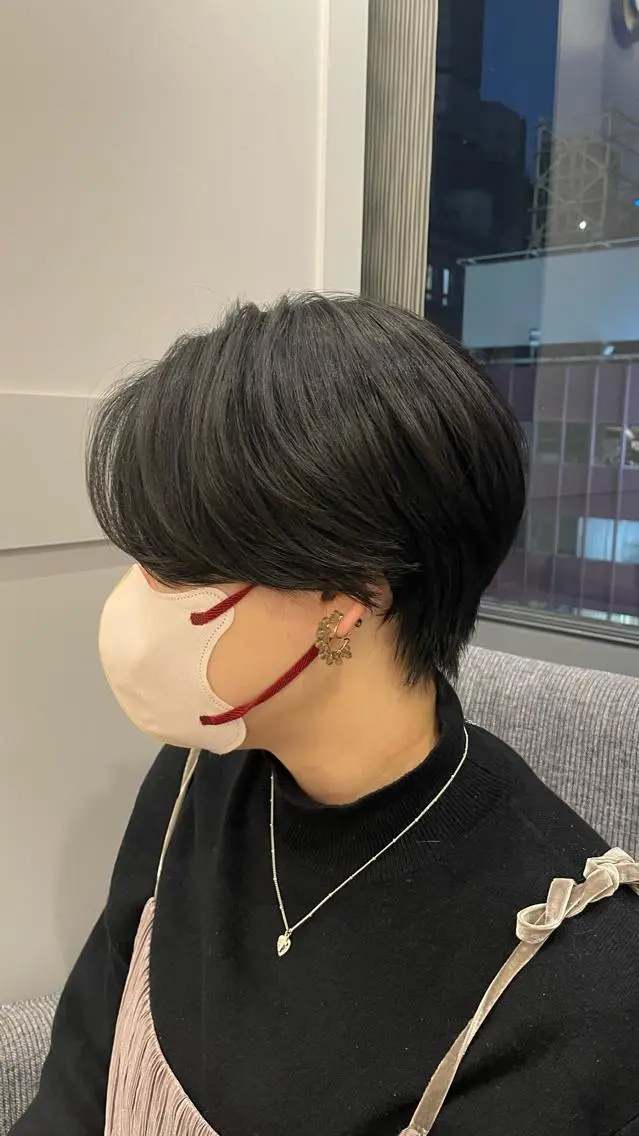 ショート ハンサムショート ショートヘア カット パーマ ヘッドスパ モデルさん募集中IT byALBUM八王子のヘアスタイル