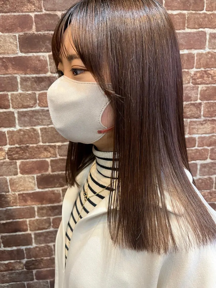 セミロング カラー パーマ ヘアアレンジ メンズ キッズ ネイル マツエク・マツパ アイブロウ メンズブリーチ メンズハイライト メンズインナーカラー メンズ韓国風 ブリーチ 久木原 ゆりのヘアスタイル