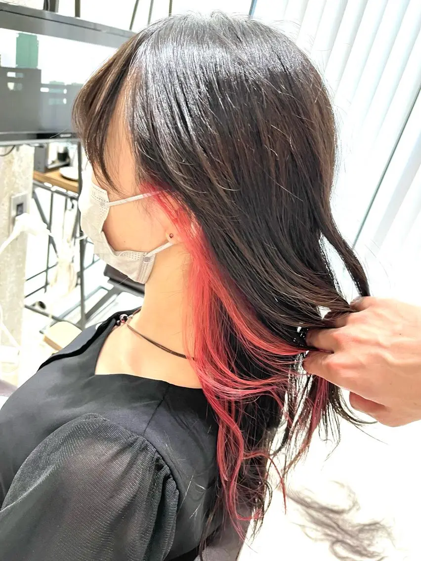 ロング 髪質改善 ヨシンモリ 韓国風ヘア トリートメント ヘアカラー 🌈外国風ハイライト こうたろうのヘアスタイル