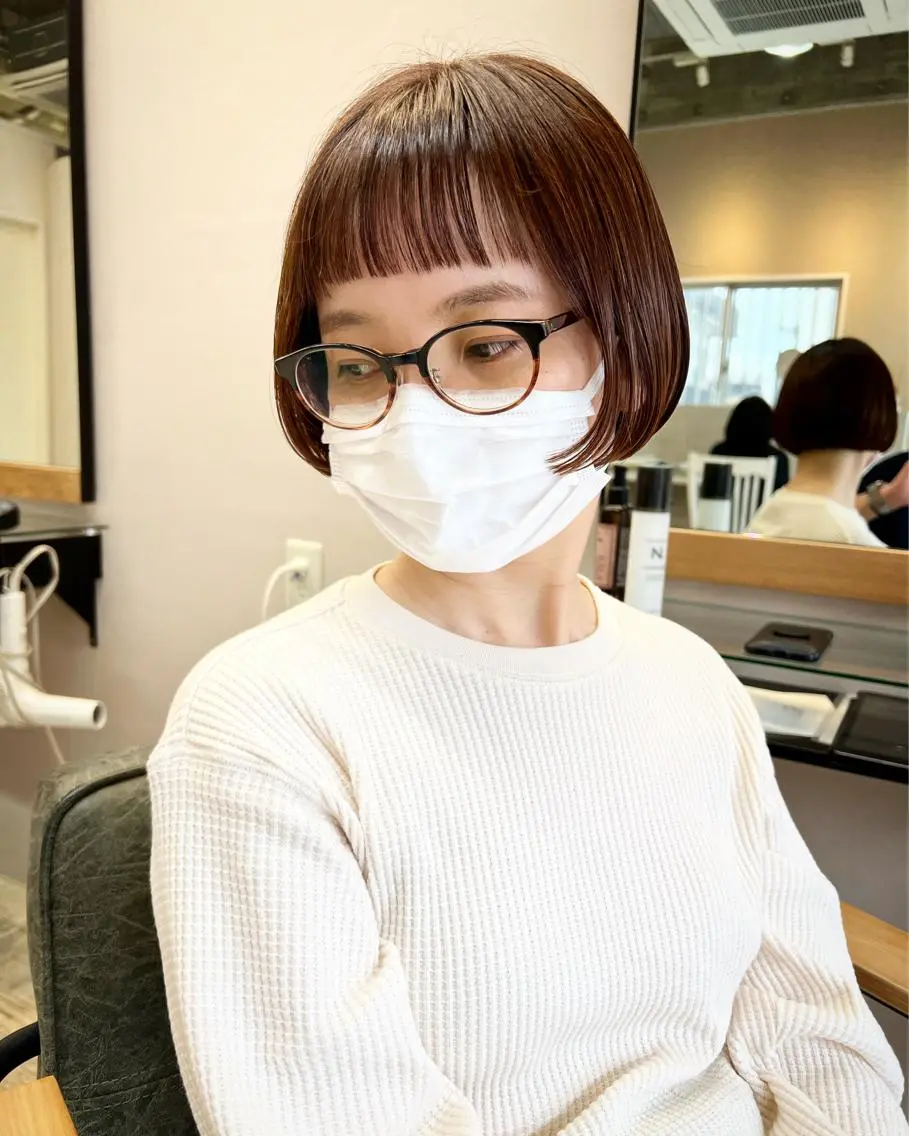 ショート カラー ボブ テトネ タカシのヘアスタイル