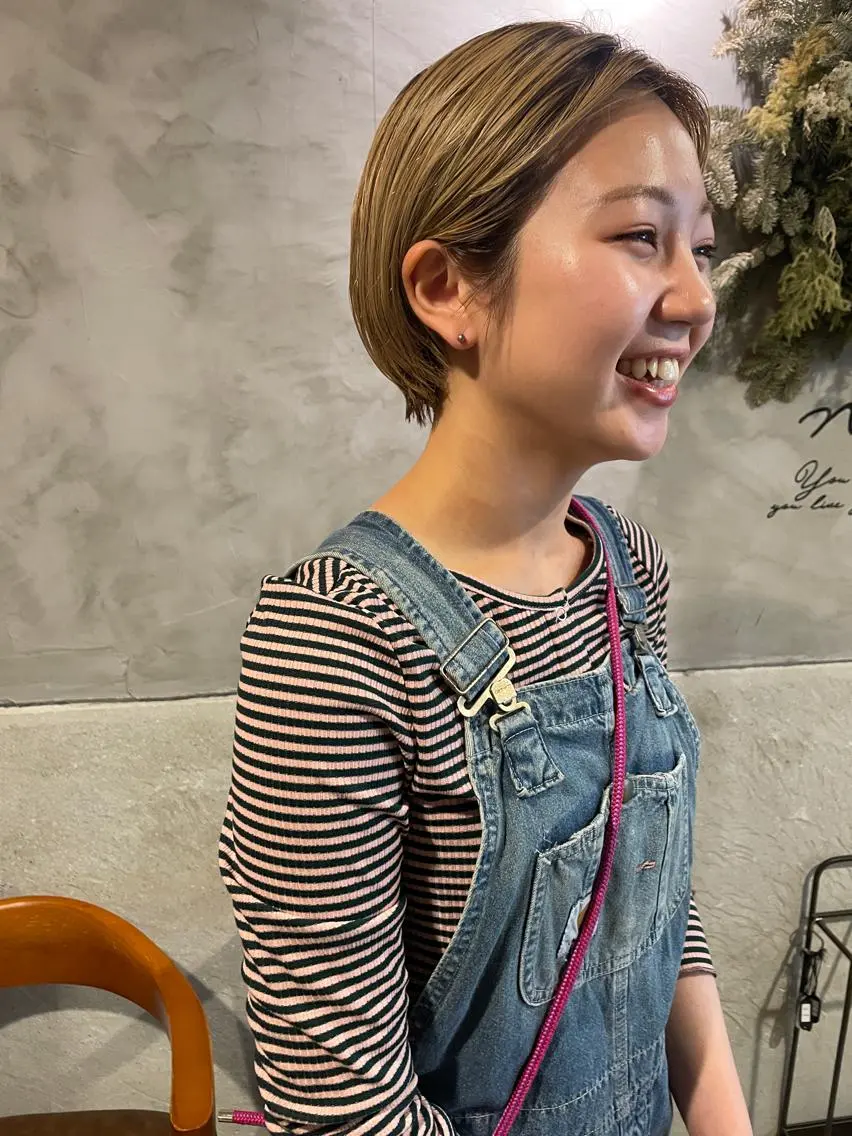 ショート ショートヘア カット ヘアカラー トリートメント ayane⭐️ボブ・ ショート・パーマのヘアスタイル