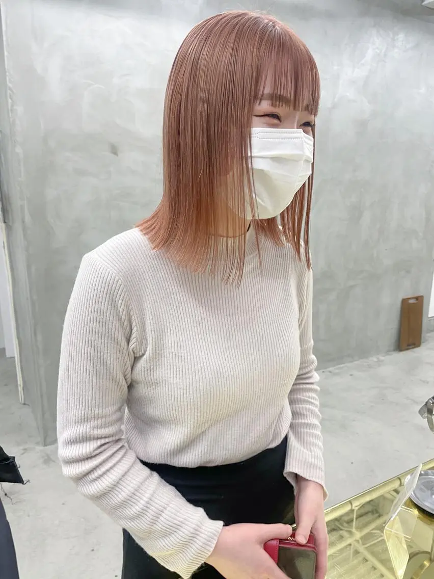 ミディアム カラー カット ヘアカラー トリートメント レイヤーカット 🪩yurikaのヘアスタイル