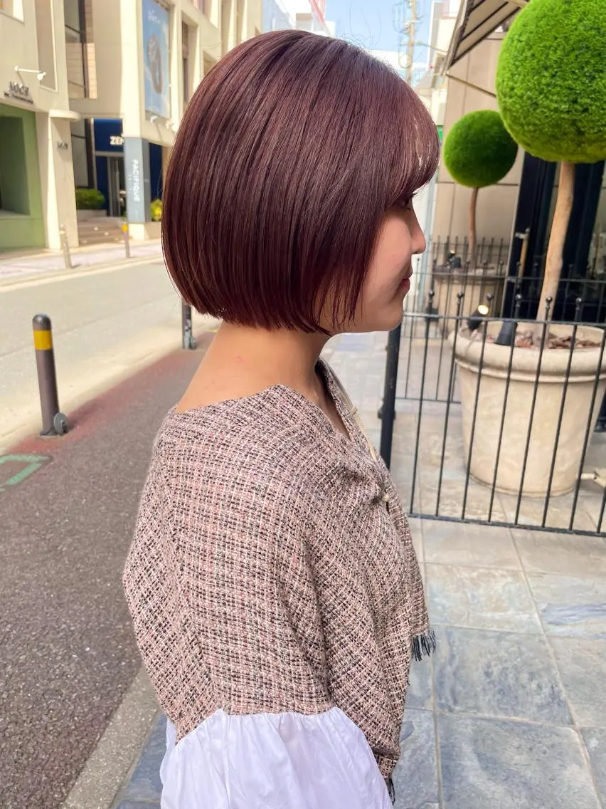 ショート カラー カット ヘアカラー トリートメント 髪質改善will hairdesignのヘアスタイル