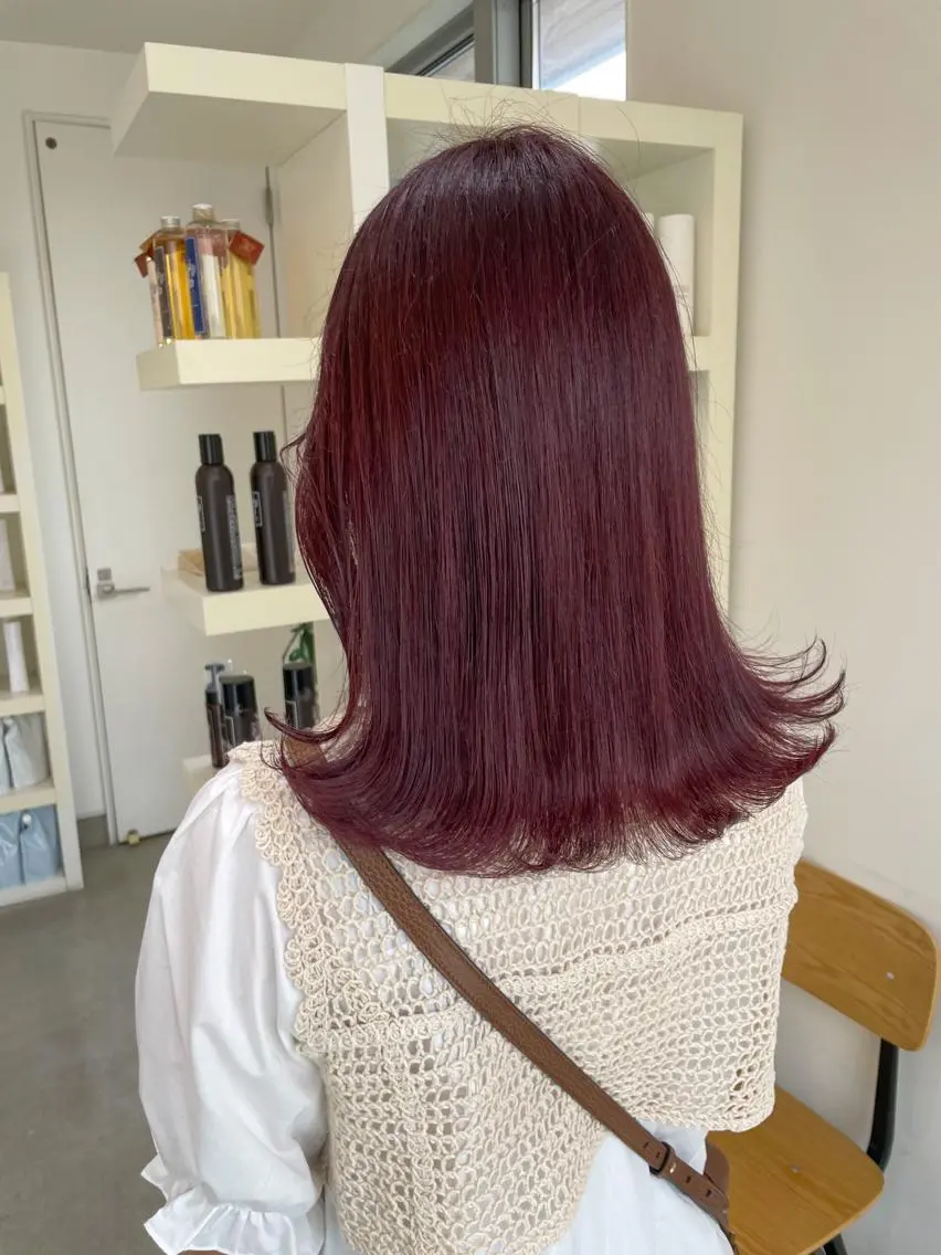 セミロング カラー mir MIYUのヘアスタイル