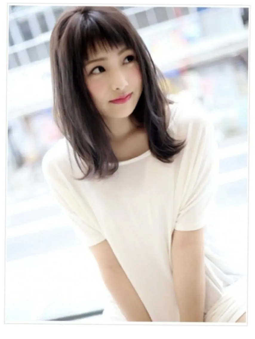 セミロング 🇰🇷韓国風艶髪✨ 髪質改善 倉岡しおんのヘアスタイル