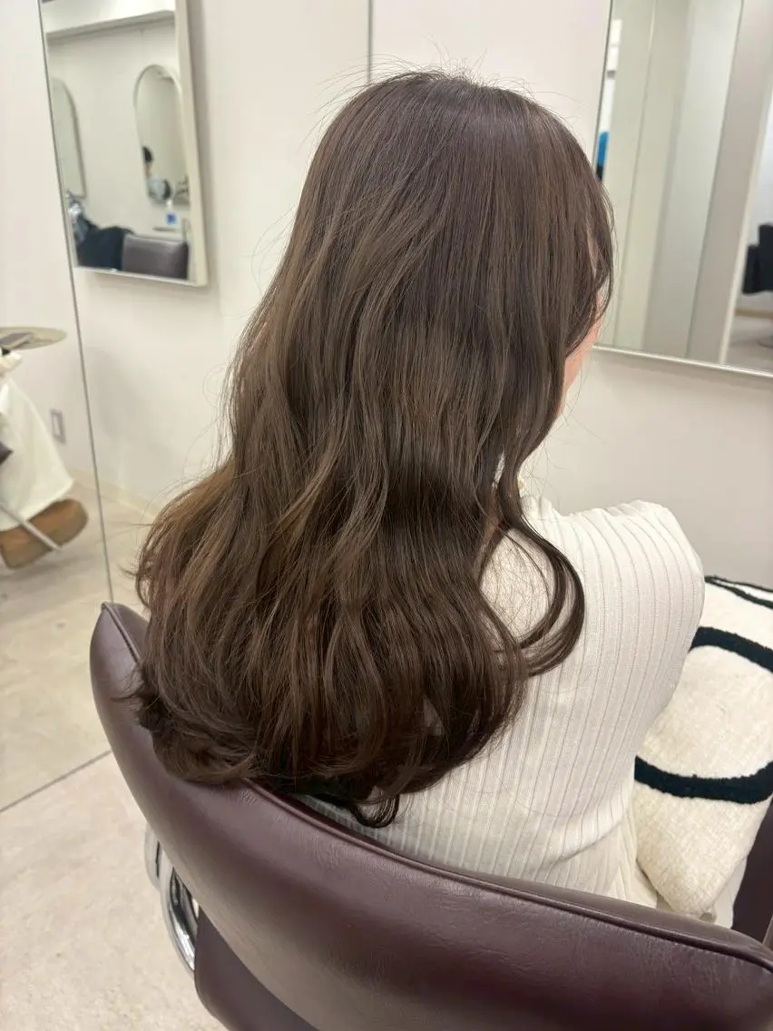 ロング カラー ショートボブ ボブ くびれヘア 顔周りカット ロング カット ヘアカラー N゜jillva ナンバージルバのヘアスタイル