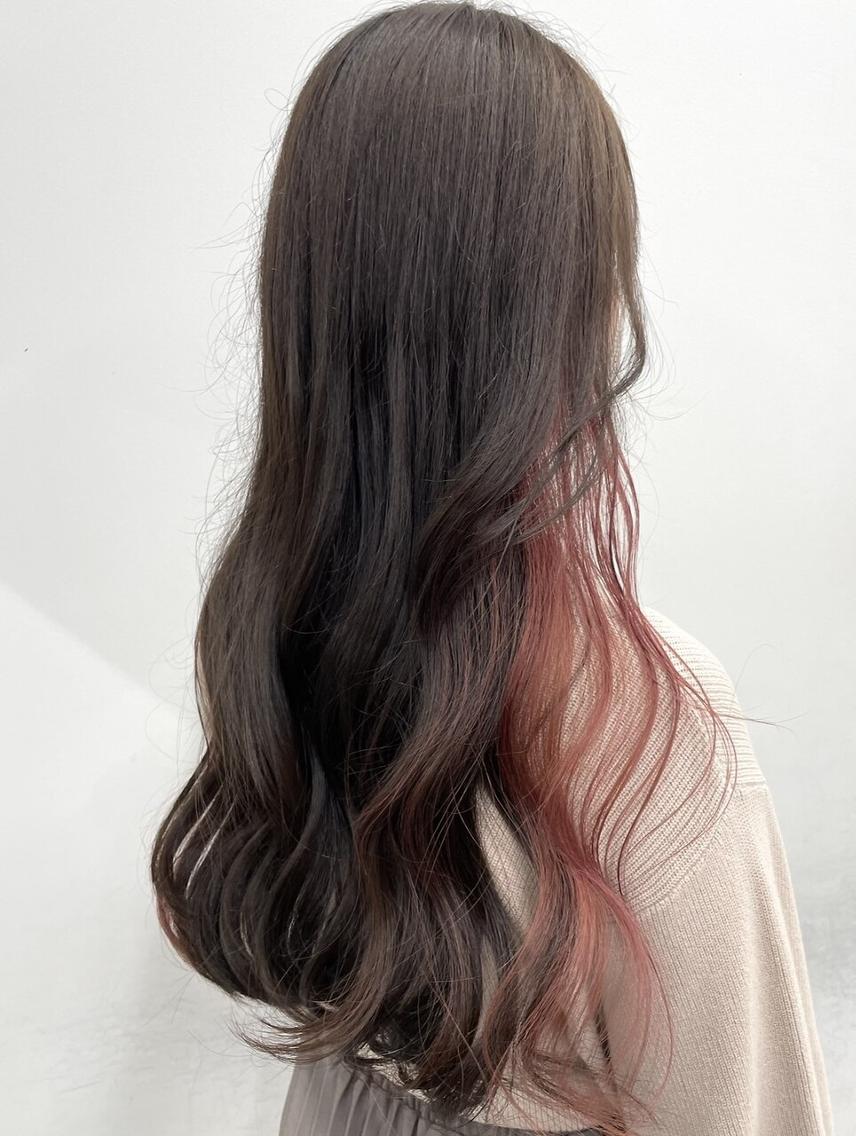 ロング カラー アディクシーカラー ベージュカラー イヤリングカラー イルミナカラー インナーカラー トップスタイリスト ✨KIRIKA中野✨のヘアスタイル