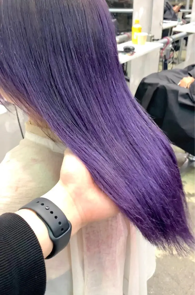 ロング カラー ヘアカラー トリートメント ヘアセット 🎀透明感 カラー🎀ミズキのヘアスタイル