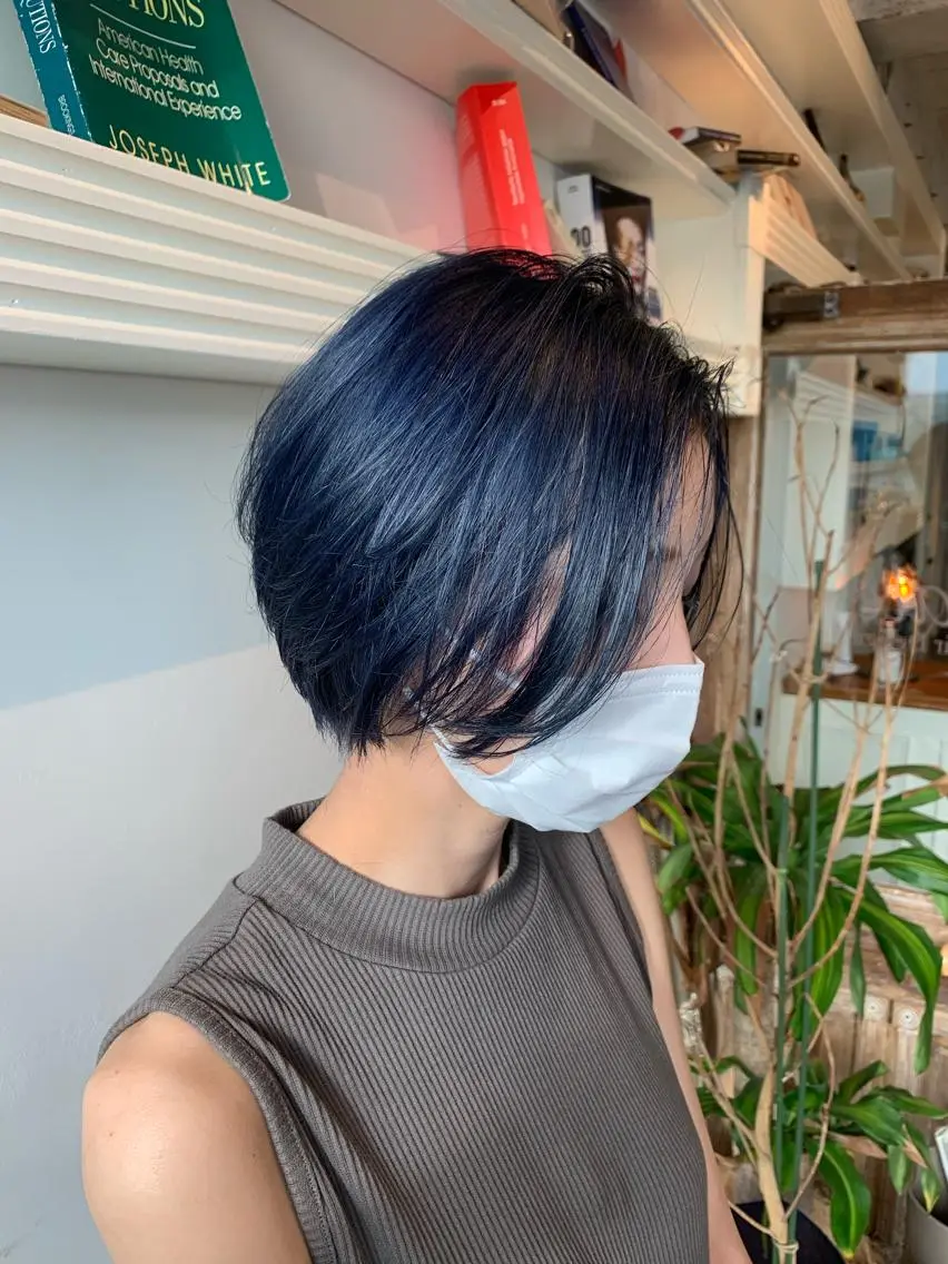 ショート アッシュ ショートヘア 小顔カット カット ヘアカラー トリートメント ヘッドスパ ヘアセット 大宮/山口 竣也のヘアスタイル