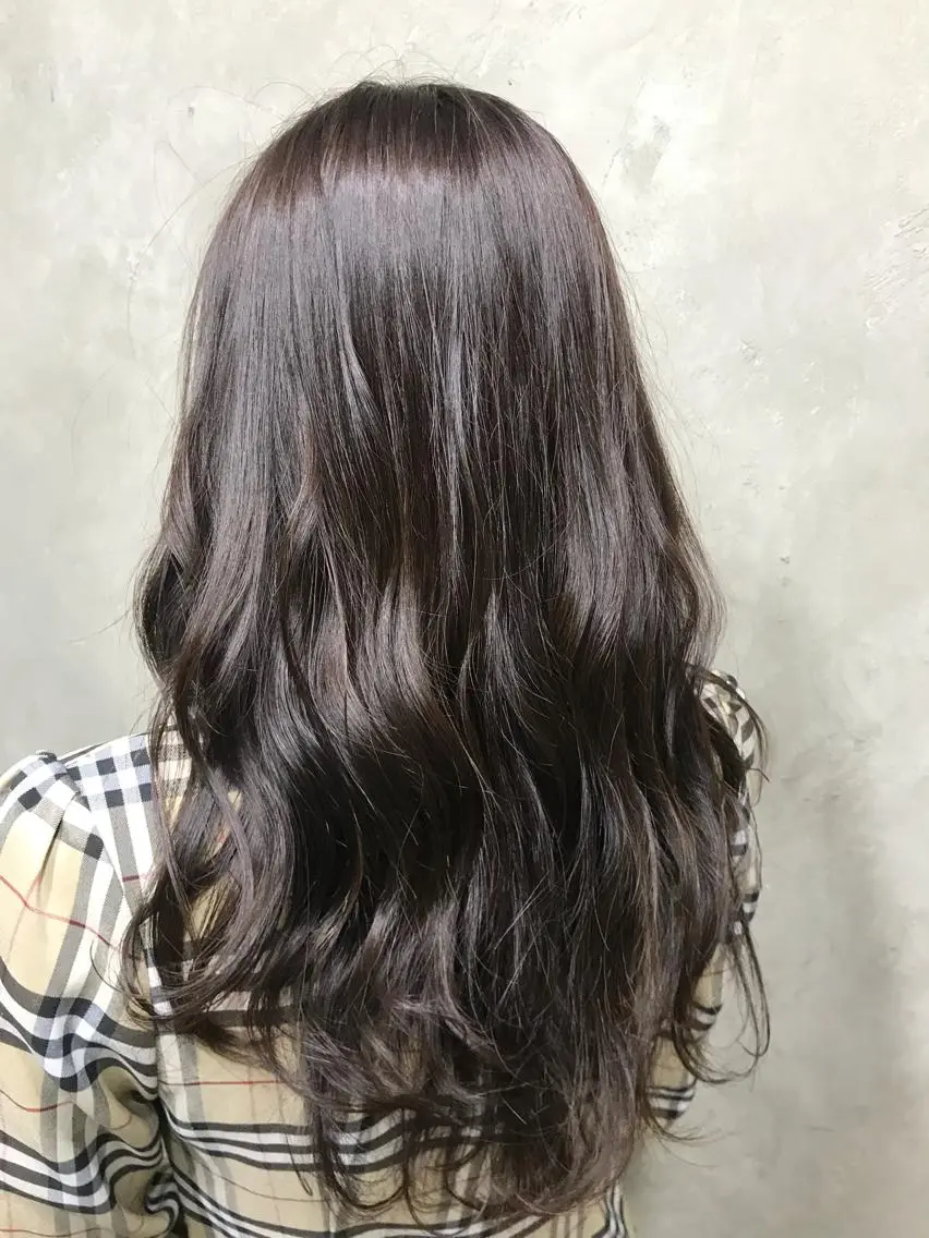 セミロング カラー パーマ 🌈髪質改善💕 縮毛矯正✨青木まで✨のヘアスタイル