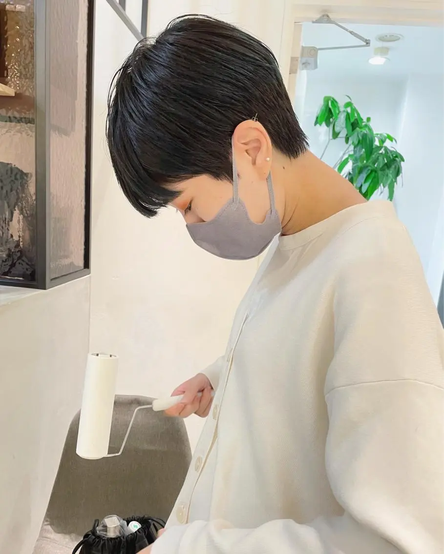 ショート カラー マニッシュショート ショートヘア カット ヘアカラー トリートメント 村上雅人 ナチュラルモードのヘアスタイル