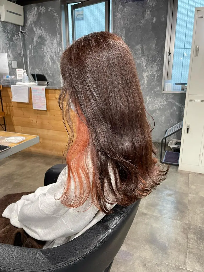 ロング カラー 赤み消しカラー 🍀JUNKIのヘアスタイル