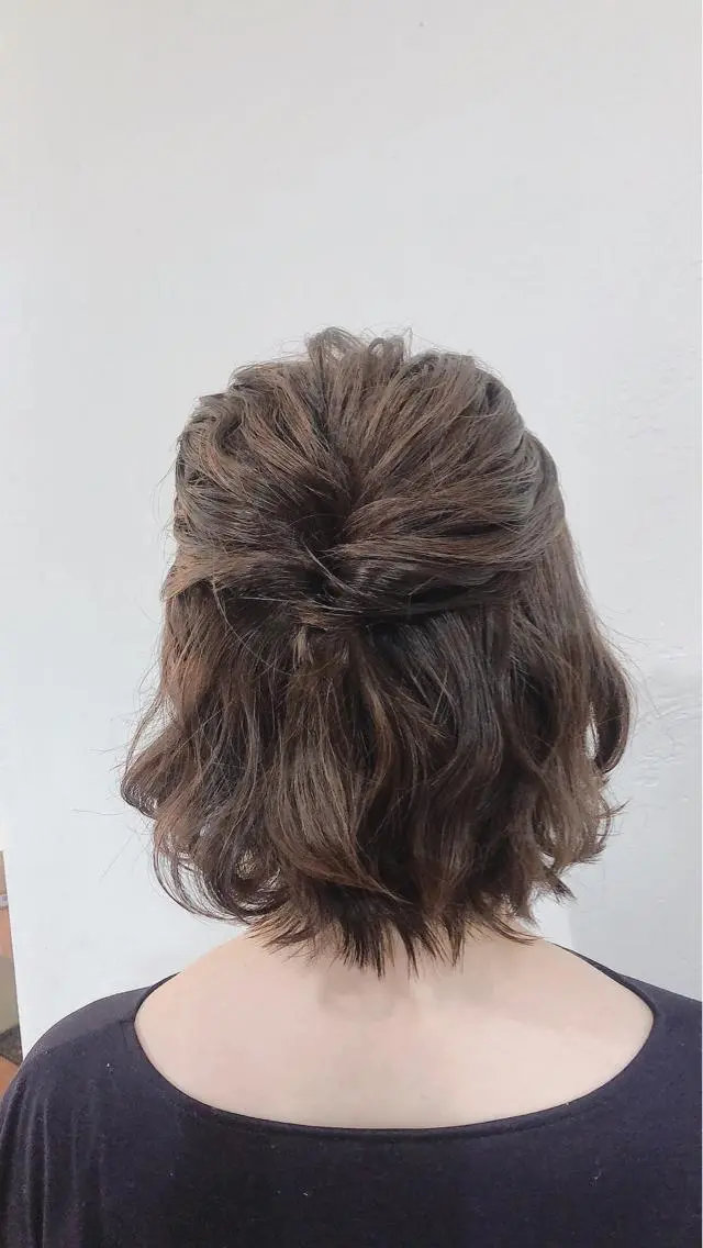 ミディアム やました りなのヘアスタイル