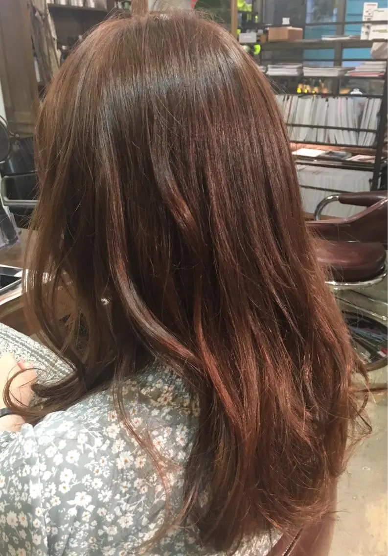 ロング カラー カット ヘアカラー トリートメント 𓍲꙳yamada haruna⋆ 𓍱のヘアスタイル