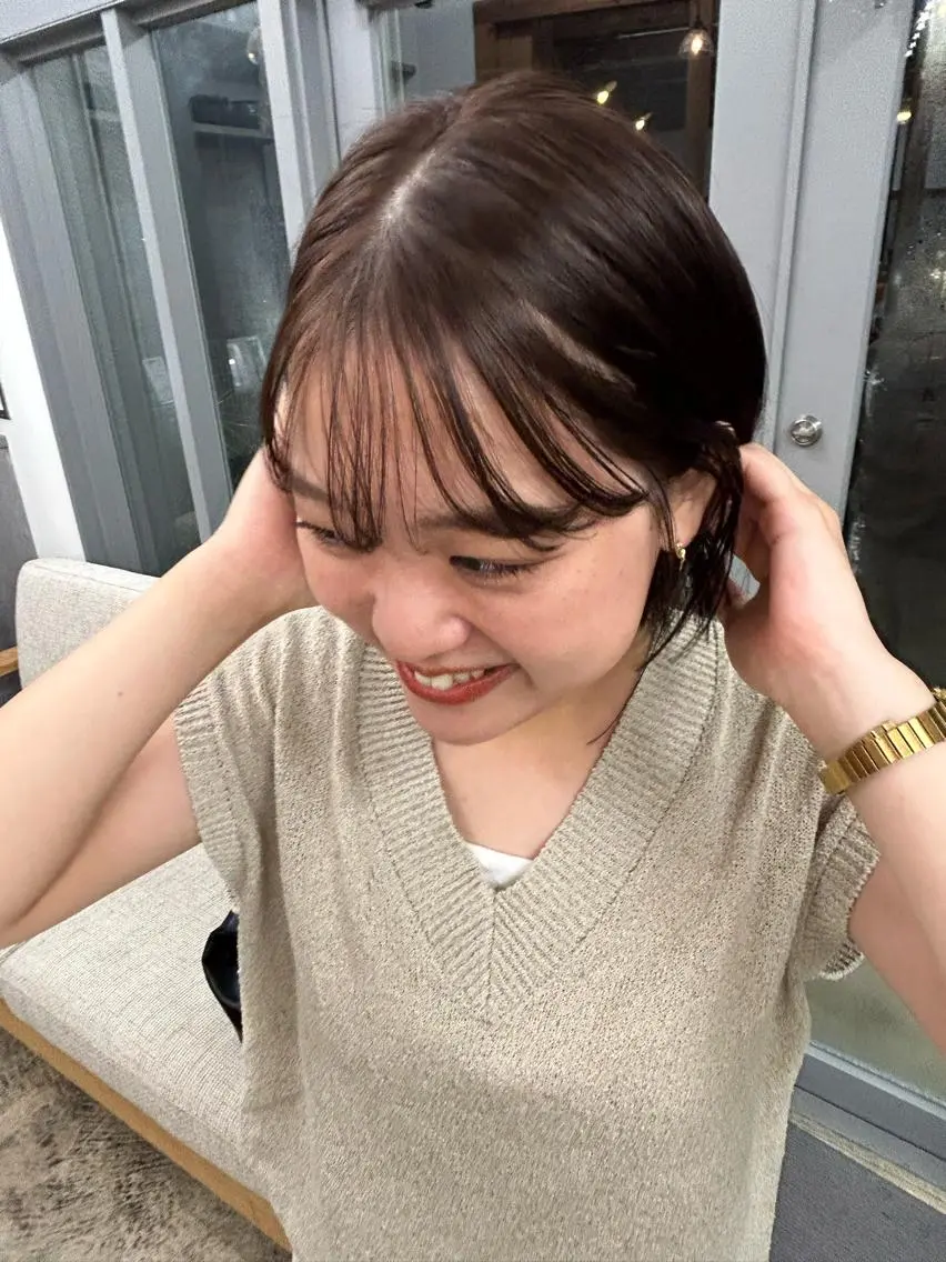 ショート 丸みショート ショートヘア yara reinのヘアスタイル