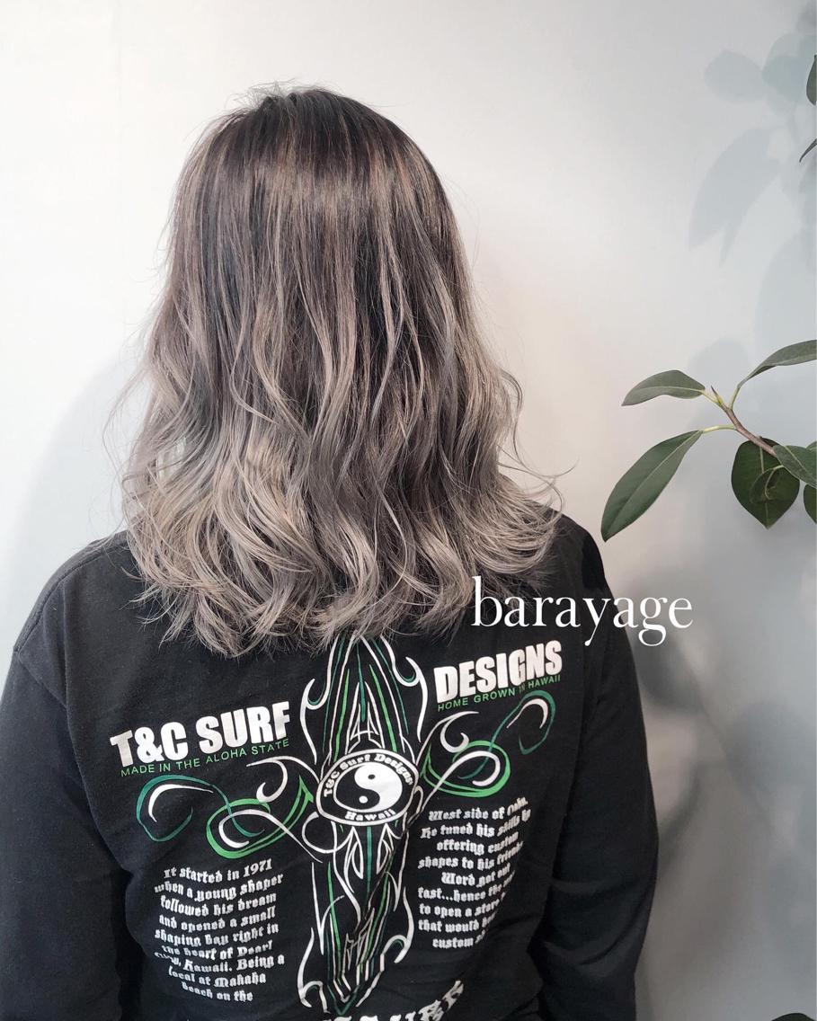 ミディアム ヘアカラー 岸川 恭子のヘアスタイル