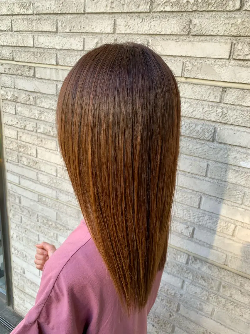 カラー カット ヘアカラー トリートメント Helena みなつのヘアスタイル