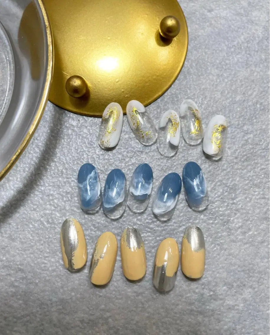 ネイル ハンドネイル フットネイル kiii.__ ✴︎*のネイルデザイン